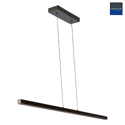 LED Pendelleuchte DANSKE, 114cm, 20W 2700K 2000lm, CRi >90, mit Touch-Dimmer, stahl gebrstet