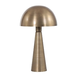 Lampe de table PIMPERNEL Bas, rond, avec interrupteur, avec prise de courant, conique E27 IP20, bronze 