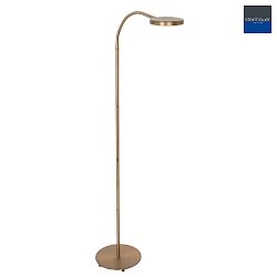 Lampadaire PLATU avec bras flexible, avec variateur tactile IP20, bronze gradable