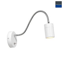 LED Wandleuchte UPROUND, 1-flammig, GU10, 4,9W, 2700K, IP20, wei
