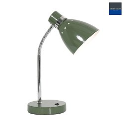 Lampe de table SPRING inclinable E27 IP20, vert 