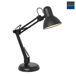 Tischleuchte STUDY, E27, schwarz matt