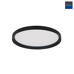 Plafoniera FLADY su / gi IP20, nero dimmerabile