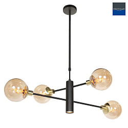 Pendelleuchte CONSTELLATION 4xE14, inkl. 1xGU10, 4,9W, 2200-2700K, 480lm, IP20, dimmbar, amber