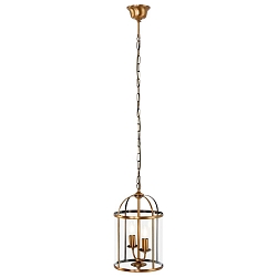 Luminaire  suspension PIMPERNEL  2 flammes E14 IP20, bronze, transparent gradable