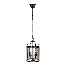 pendant luminaire PIMPERNEL 2 flames E14 IP20, black dimmable
