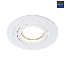 recessed luminaire PLITE SPOT round, swivelling GU10 IP20, white matt dimmable