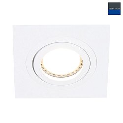 recessed luminaire PLITE SPOT swivelling, square GU10 IP20, white matt dimmable