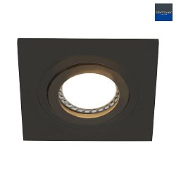 recessed luminaire PLITE SPOT swivelling, square GU10 IP20, black matt dimmable