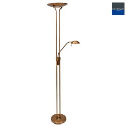 Lampada da terra BIRON 2-Lampadine IP20, bronzo, Bianco dimmerabile