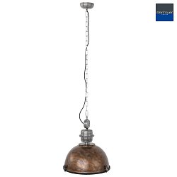 Luminaire  suspension BIKKEL -  42CM  1 flamme, mdium E27 IP20, marron, tachet gradable