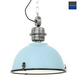 pendant luminaire BIKKEL -  42CM 1 flame, medium E27 IP20, drak blue dimmable