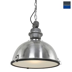 pendant luminaire BIKKEL -  42CM 1 flame, medium E27 IP20, polished aluminium, steel dimmable