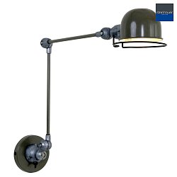 Lampada da parete DAVIN lang, con interruttore, con braccio articolato E14 IP20, Verde, Lucido 