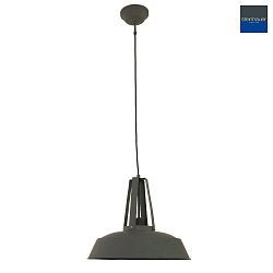 Mexlite Pendant luminaire EDEN, 1 flame, 42cm, grey