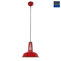 Luminaire  suspension EDEN Bas,  1 flamme, rond E27 IP20, rouge gradable