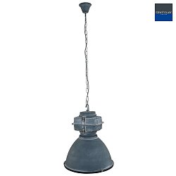 Pendelleuchte DENSI,  47cm, E27, Abdeckung satiniert, industriegrau