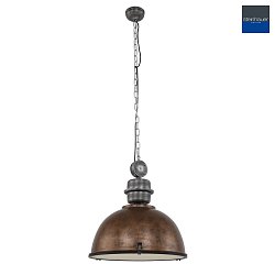 Luminaire  suspension BIKKEL -  52CM  1 flamme, grand E27 IP20, marron, tachet gradable