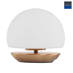 Lampada da tavolo ANCILLA rotondo, breve, con dimmer a sfioramento G9 IP20, bronzo spazzolato dimmerabile