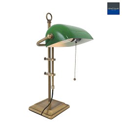 table lamp ANCILLA long, adjustable, with pull switch chain E27 IP20, brushed bronze 