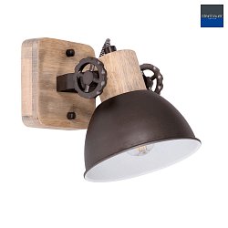 Luminaire de plafond GEARWOOD  1 flamme, rglable E27 IP20, anthrazit, mat gradable