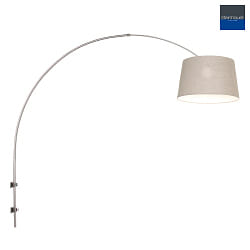 Lampada da parete SPARKLED LIGHT con paralume, regolabile, conico E27 IP20, Acciaio spazzolato 