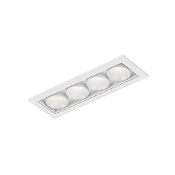 LED Deckeneinbauleuchte LINOO 4.0, rechteckig, 4-flammig, 8W, 2700/3000K, 400lm, IP20, wei�