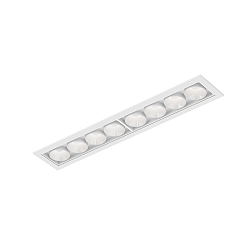 LED Deckeneinbauleuchte LINOO 8.0, rechteckig, 8-flammig, 16W, 2700/3000K, 800lm, IP20, wei�