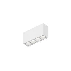 LED Deckenaufbauleuchte LINOO SURFACE 4.0, rechteckig, 4-flammig, 10W, 2700/3000K, 400lm, IP20, wei�