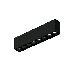 LED Deckenaufbauleuchte LINOO SURFACE 8.0, rechteckig, 8-flammig, 19W, 2700/3000K, 800lm, IP20, schwarz