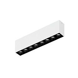 LED Deckenaufbauleuchte LINOO SURFACE 8.0, rechteckig, 8-flammig, 19W, 2700/3000K, 800lm, IP20, wei�/schwarz