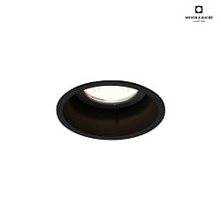 Recessed spot DEEP 1.0 MR16, 12V, GU5.3, QR-CBC51 max. 12W, with leaf springs, black