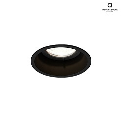 Recessed spot DEEP 1.0 MR16, 12V, GU5.3, QR-CBC51 max. 12W, with standard springs, black