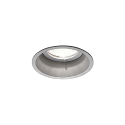 Deckeneinbaudownlight DEEP 1.0 MR16, GU5,3, rund, IP20, mit Blattfedern, silber