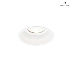 Recessed spot DEEP 1.0 MR16, 12V, GU5.3, QR-CBC51 max. 12W, with leaf springs, white