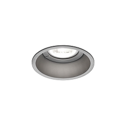Deckeneinbaudownlight DEEP 1.0 MR16, GU10, rund, IP20, mit Blattfedern, silber