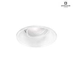 Projecteur encastr DEEP ADJUST 1.0 - MR16 avec ressorts  lames, pivotant  la cardan GU5.3 IP20, mat, blanc trafic gradable
