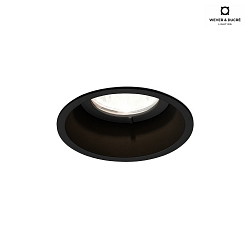 Recessed spot DEEP IP44 1.0 MR16, 12V, GU5.3, QR-CBC51 max. 12W, with standard springs, black