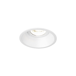 Downlight DEEP IP44 1.0 rond, reculer, avec ressorts  lames GU10 IP44, blanche gradable