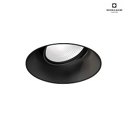 Recessed spot DEEP ADJUST TRIMLESS 1.0 MR16, 12V, GU5.3, QR-CBC51 max. 12W, black