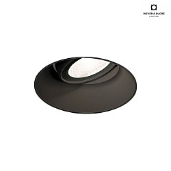 Recessed spot DEEP ADJUST TRIMLESS 1.0 PAR16, GU10 max. 12W, black