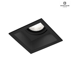Recessed spot PLANO 1.0 PAR16, GU10 max. 12W, rotatable/swivelling, black