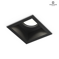 Recessed spot PLANO IP44 1.0 MR16, 12V, GU5.3, QR-CBC51 max. 35W, black