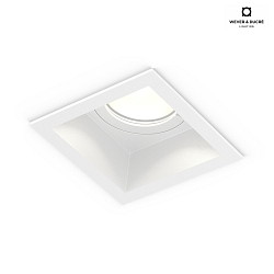 Recessed spot PLANO IP44 1.0 MR16, 12V, GU5.3, QR-CBC51 max. 35W, white