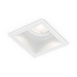 Apparecchio da incasso a soffitto PLANO 1-Lampadina GU10 IP44, Bianco dimmerabile
