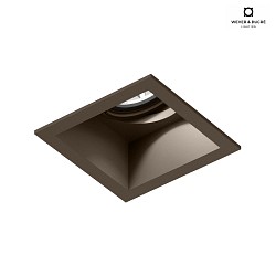 recessed spotlight PLANO 1.0 - LED 1 flame, cardanic swivelling, with wire springs IP20, bronze dimmable