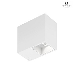 ceiling luminaire PLANO 1.0 - LED 1 flame, cardanic swivelling IP20, mat, traffic white dimmable