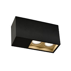Luminaire de plafond PLANO CEILING SURF 2.0 PAR16 GU10 IP20, champagne, noir mat 
