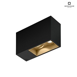 ceiling luminaire PLANO 2.0 - LED 2 flames, cardanic swivelling IP20, black matt dimmable