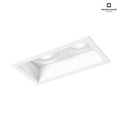 LED Einbaustrahler PLANO 2.0, 350/500mA, 2x 7/10W 1800-2850K, CRi >95, dreh-/schwenkbar, wei